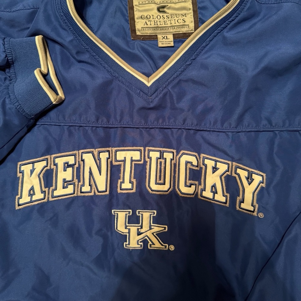 Vintage Colosseum Athletics Kentucky Wildcats Pullover Windbreaker Mens XL